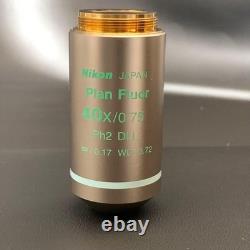 Nikon Plan Fluor 40x/0.75 Ph2 DLL? /0.17 WD 0.72 Eyepiece for Microscopes