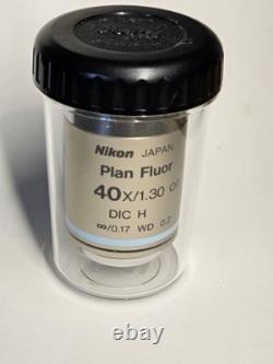 Nikon Plan Fluor 40x Oil 1.3 DIC Microscope Objective