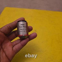 Nikon Plan Fluor 4x /0.13 OFN25 WD 17.2 M25? Microscope Objective for Eclipse