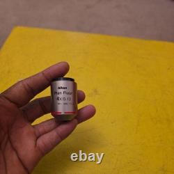 Nikon Plan Fluor 4x /0.13 OFN25 WD 17.2 M25? Microscope Objective for Eclipse
