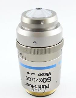 Nikon Plan Fluor 60x 0.85 0.11-0.23 Wd 0.30 Microscope Objective Eclipse I