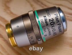 Nikon Plan Fluor ELWD 20x NA 0.45 DIC L/N1 Microscope objective 7.4mm WD