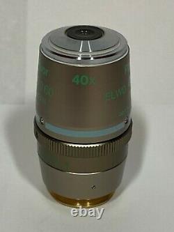 Nikon Plan Fluor ELWD 40x /0.60 Microscope Objective Ph2 DM /0-2 WD 3.7-2.7 DIC