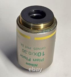 Nikon Plan Fluor Ph1 Phase 10x 0.3 MRH20101 Microscope Objective