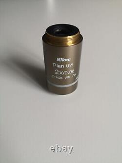 Nikon Plan UW 2x/0.06 Objective Microscope Lens