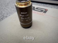 Nikon Plan UW, 2x/0.06 wd 7.5 Microscope Objective Lens