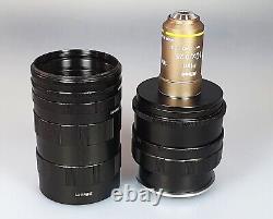 Nikon Plan microscope objective, x10/0.25 and MFT helical focus mount for Macro