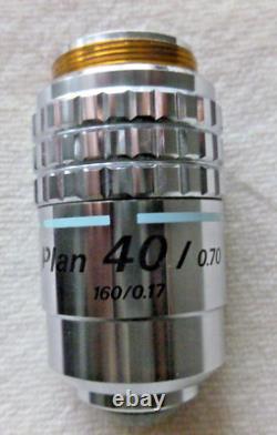 Nikon Plan microscope objectives set of 4 10x, 20x, 40x, 100x
