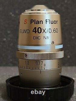 Nikon S Plan Fluor ELWD 40x/0.60 DIC N1 Microscope Objective