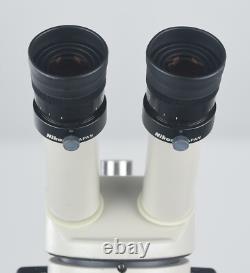 Nikon SMZ-10A Darkfield Microscope 10x/24 Super Wide Eyepieces Plan 0.75x Lens