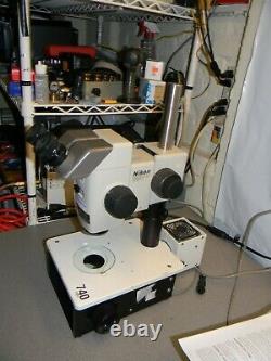 Nikon SMZ-U Binocular Microscope W Nikon ED Plan 1X, 7.5- 75X Zoom, Stand