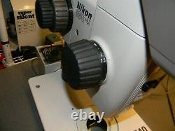 Nikon SMZ-U Binocular Microscope W Nikon ED Plan 1X, 7.5- 75X Zoom, Stand