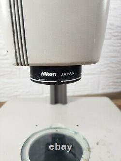 Nikon SMZ-U Stereoscopic Zoom Microscope ED Plan 1X UW10xa/24 lighted base C1