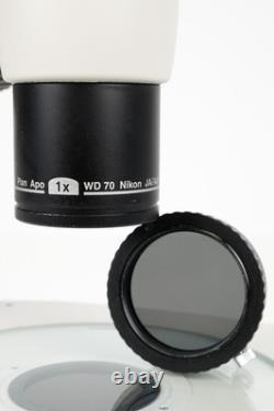 Nikon SMZ1000 Stereo Microscopes Microscope with Plan Apo 1x WD70 + Diascopic Stand