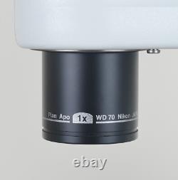 Nikon SMZ1500 Dark Field Microscope wt Ergo Head, Illuminated Base & Plan Apo 1x