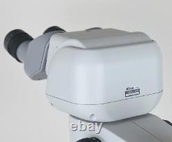 Nikon SMZ1500 Dark Field Microscope wt Ergo Head, Illuminated Base & Plan Apo 1x