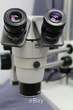 Nikon Smz-10a Microscope System Smz-u Uw10xa 24 Ed Plan 1.0x