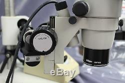 Nikon Smz-10a Microscope System Smz-u Uw10xa 24 Ed Plan 1.0x