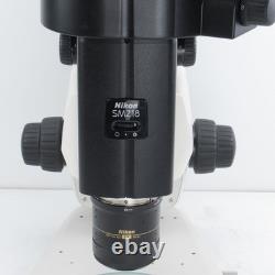 Nikon Smz18 Stereo Fluorescence Microscope W Shr Plan Apo 1x Obj & Ergo Head