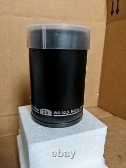 Nikon Stereo Microscope Objective Lens P-ED Plan 2X MNH44200