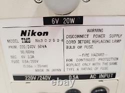 Nikon TMS Inverted Phase Contrast Microscope with 4 x Objectives DPlan, Plan, Ph