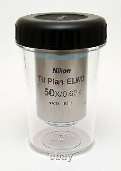 Nikon TU Plan 50x/0.60 ELWD WD11 Microscope Objective. Extreme Macro