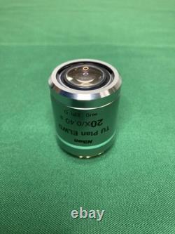 Nikon TU Plan ELWD 20X/0.40B OFN25 WD19 Microscope Objective