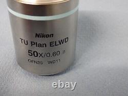 Nikon TU Plan ELWD 50x/0.60 B Objective 32mm Thread