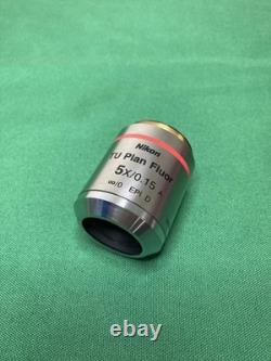 Nikon TU Plan Fluor 5x/0.15A Objective Lens OFN25 WD18 Microscope M32 Thread
