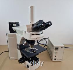 Nikon eclipse 80i Epi illumination fluoresce microscope and plan fluor objective