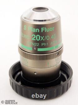 Nikon microscope lens S Plan fluorine ELWD 20X/0.45 Ph1 MRH48230