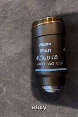 Nikon microscope objective Plan 40x/0.65 lens