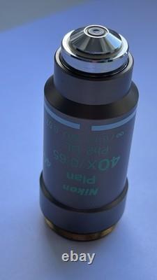 Nikon plan 40x / 0.65, phase contrast, Ph2 microscope objective