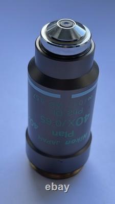 Nikon plan 40x / 0.65, phase contrast, Ph2 microscope objective