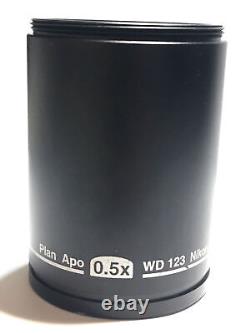 Objective Plan Apo 0.5x WD 123 Lens for Nikon Stereo SMZ Microscope