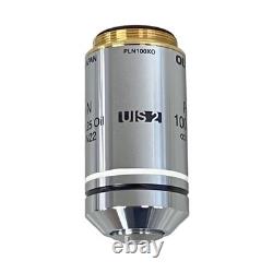Olympus PLN100XO Plan N 100x / 1.25 Oil Objective Lens UIS2 OFN22 Microscope