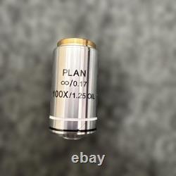 Plan 100x / 1.25 Oil Microscope Objective Lens Infinity? / 0.17 RMS Mount