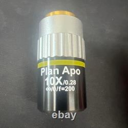 Plan Apo 10x/0.28 Microscope Objective Lens? /0/f=200 Mitutoyo Nikon Spec Plan Apo 10x/0.28 Microscope Objective Lens? /0/f=200 Mitutoyo Nikon Spec