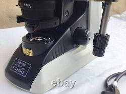 Vintage NIKON ECLIPSE E200 Binocular MICROSCOPE # E200MV R Objectives 4x 10x 40x