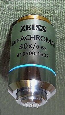 Zeiss Microscope 40X Plan Achromat Objective Infinity Olympus Nikon Leitz